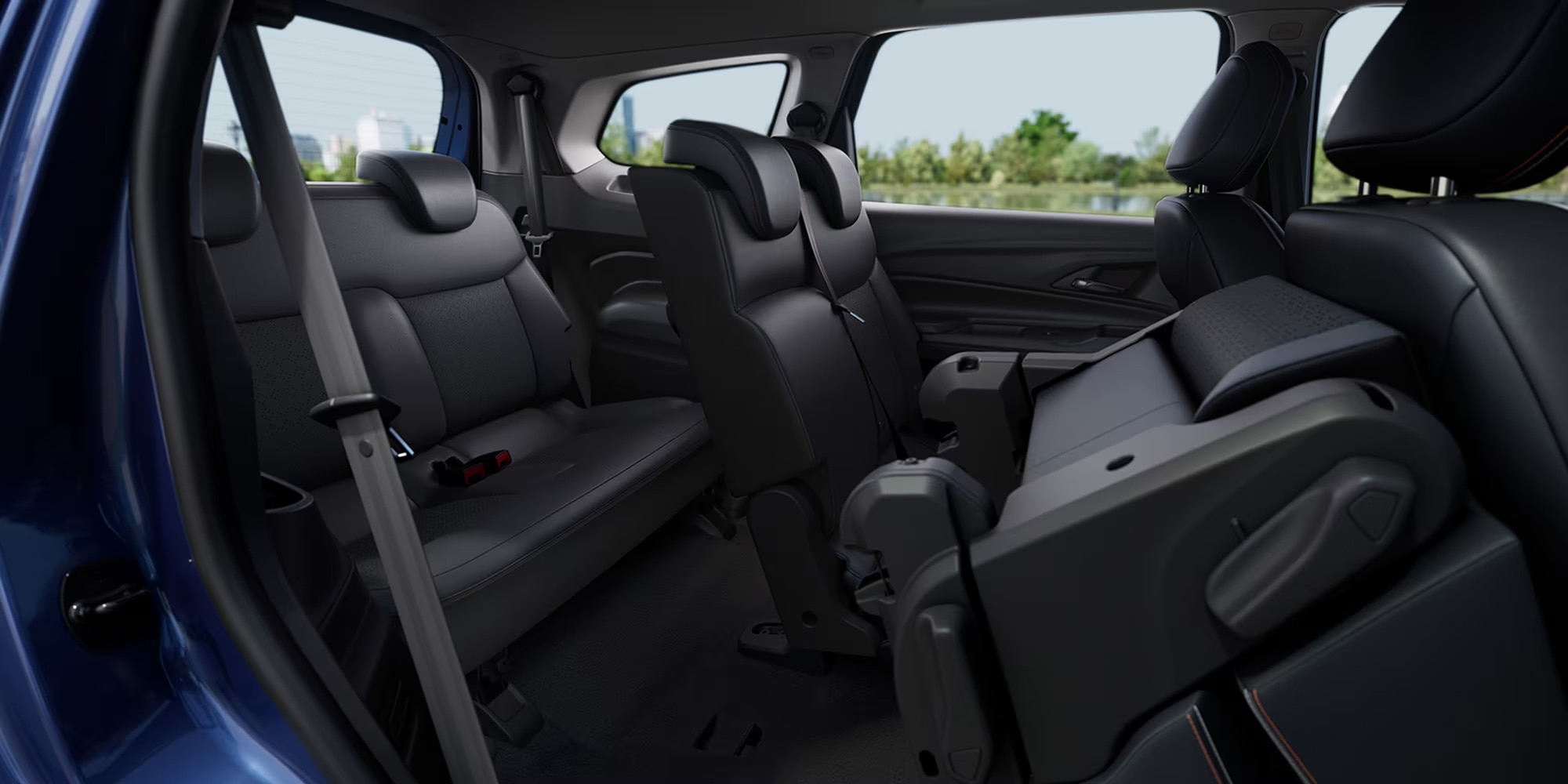 Interior da Chevrolet Spin 2026 com banco rebatido